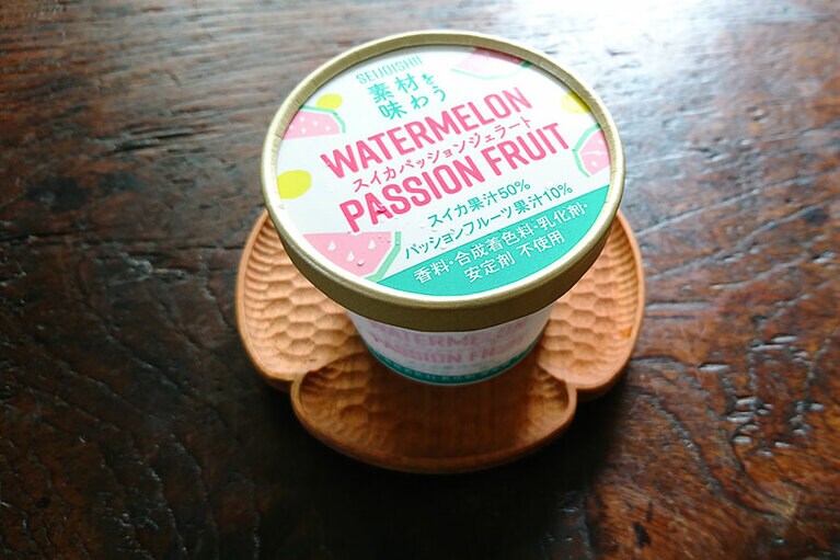 スイカパッションジェラート 289円。