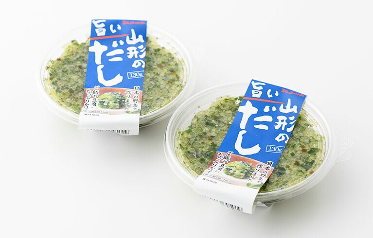【山形県】三和漬物食品の 「山形のだし」218円(130g)。