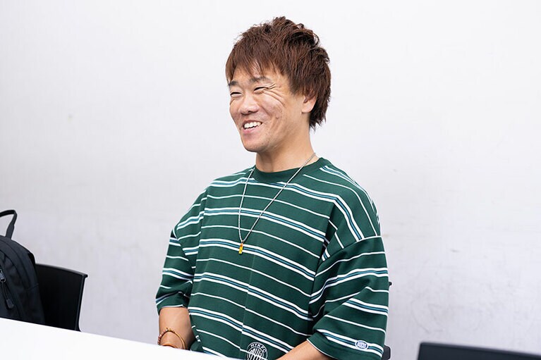 ぜんいつくんの人懐っこいエピソードを語っているとPANAさんの頬もゆるむ。