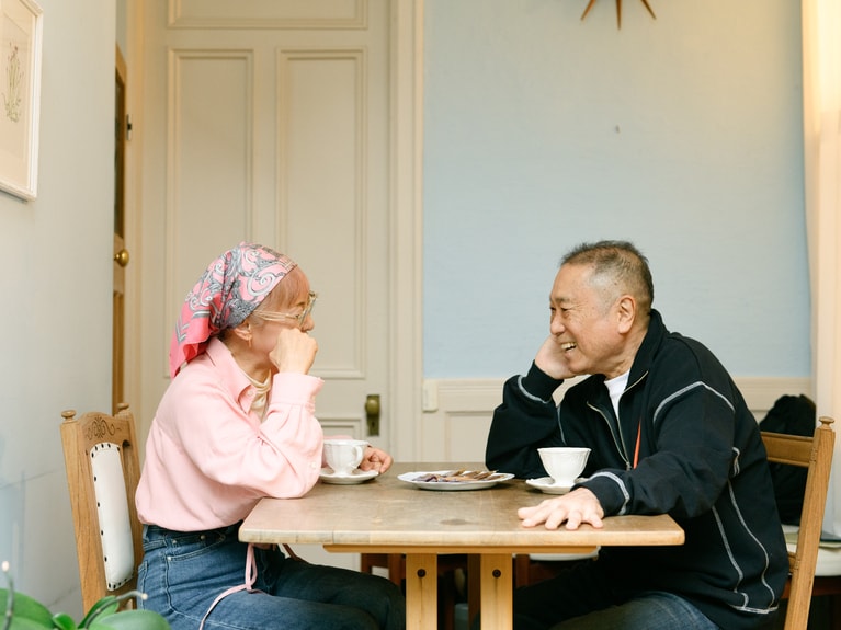 安野ともこさんと近田春夫さん。