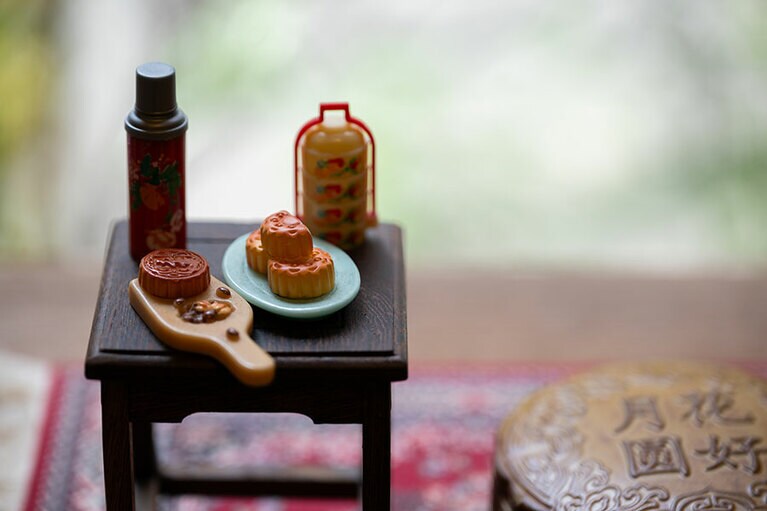 月餅のミニチュア。