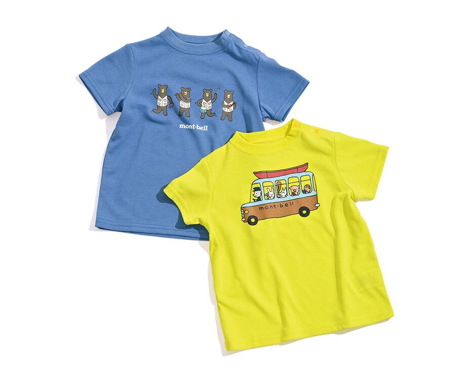 Tシャツ（80、90）各2,090円／モンベル（モンベル・カスタマー・サービス）