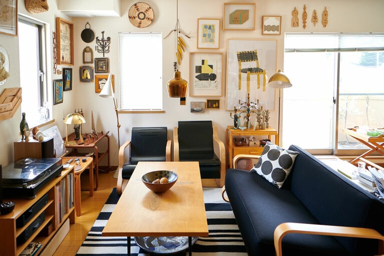 ものが多いのになぜかスッキリみえる。