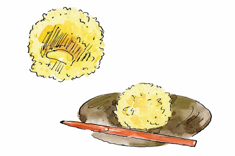 「栗きんとん『山づと』」10月メニュー。1,000円（イートインのみ）。