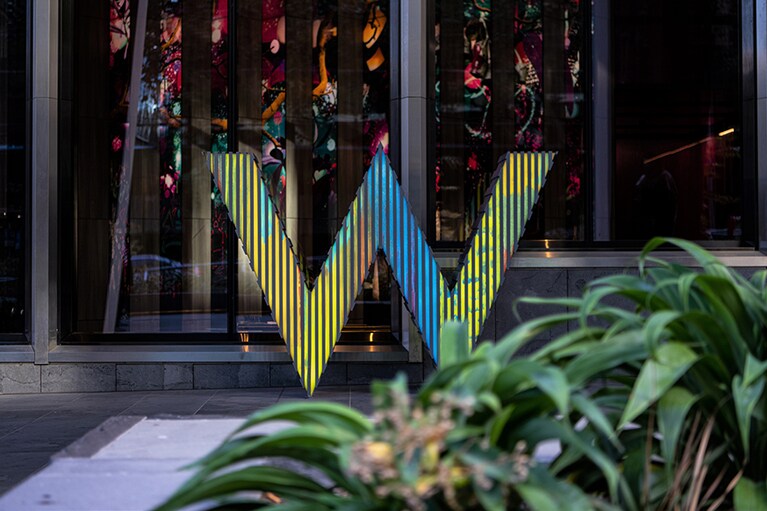 「Wメルボルン」のエントランス。