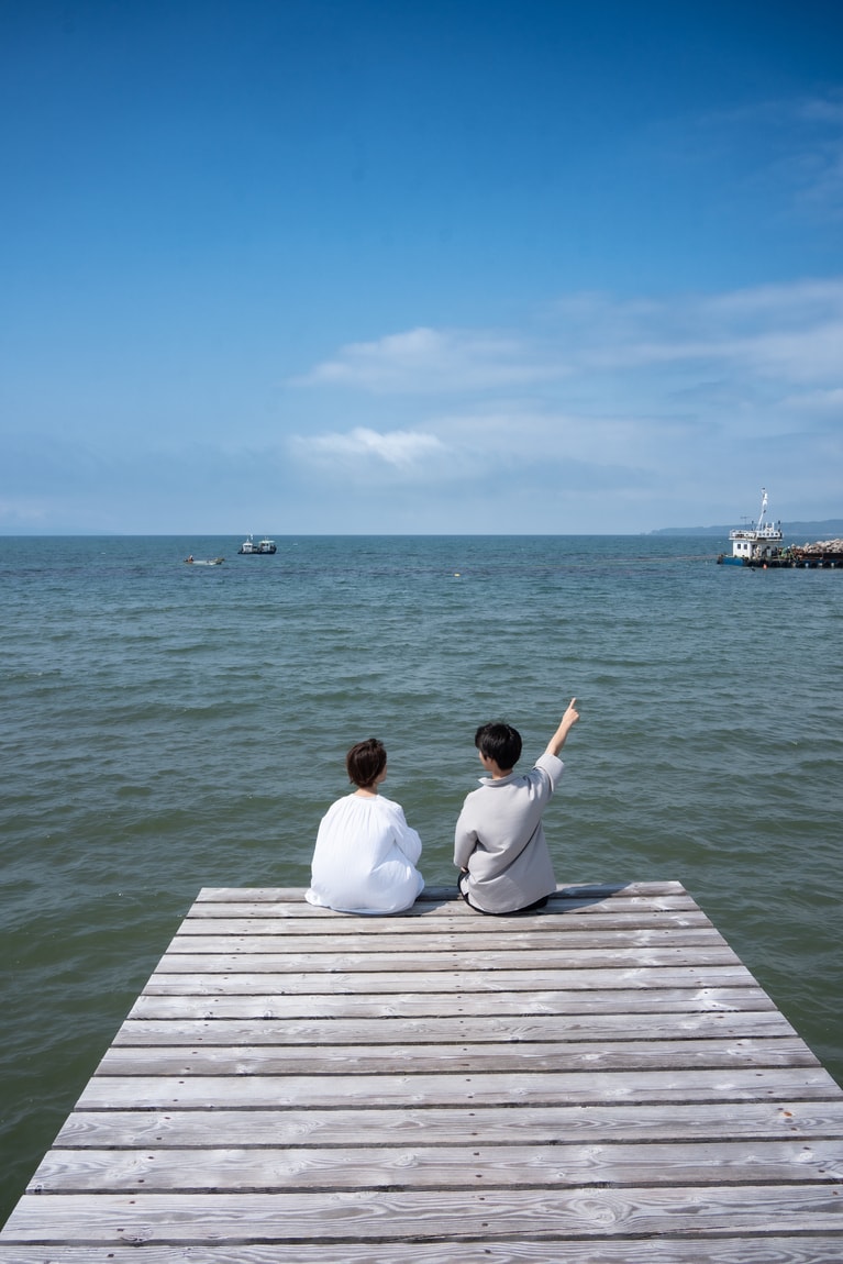 「初夏の佐渡島」　筧 悠里恵 「蒼風の桟橋」 あやめの桟橋。潮風が気持ちよかったです。
