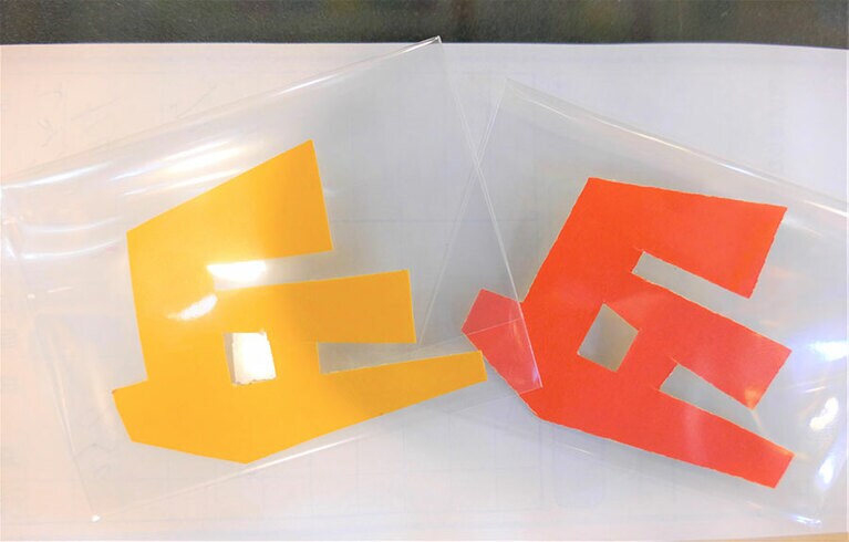 帰りに「丘」ロゴシールをいただく。これも手作りだ。