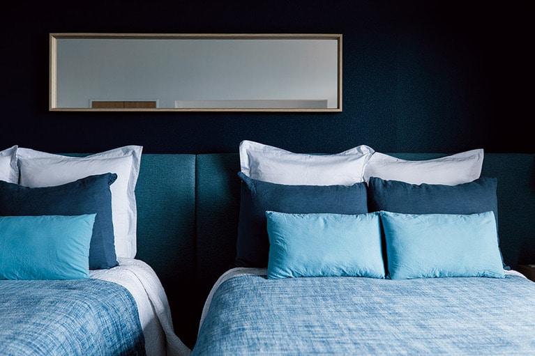 部屋のあらゆるものがオーガニック製品。