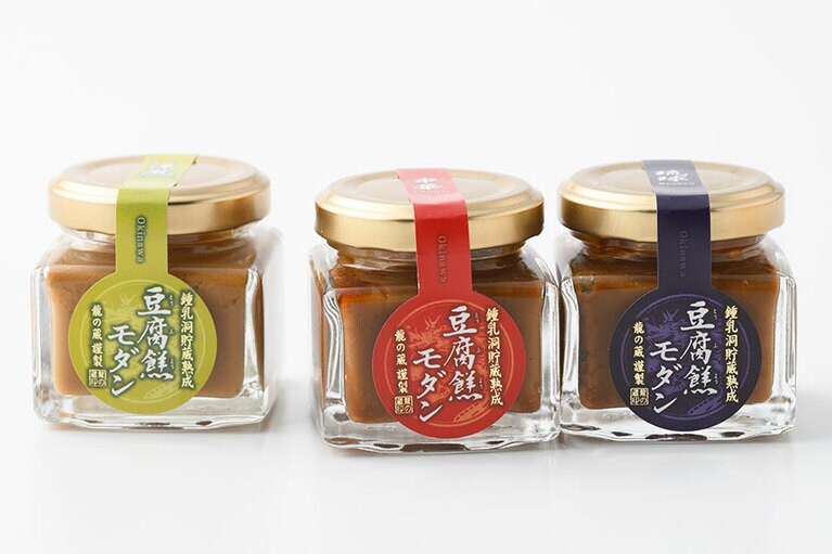 インターリンク沖縄【龍の蔵】「豆腐餻モダン 桐箱セット」40g×3種類 3,500円／沖縄県