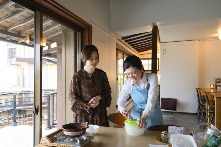 脱水している様子。