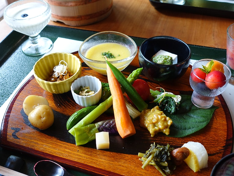 板室温泉 大黒屋［栃木／板室温泉］朝食 夏。