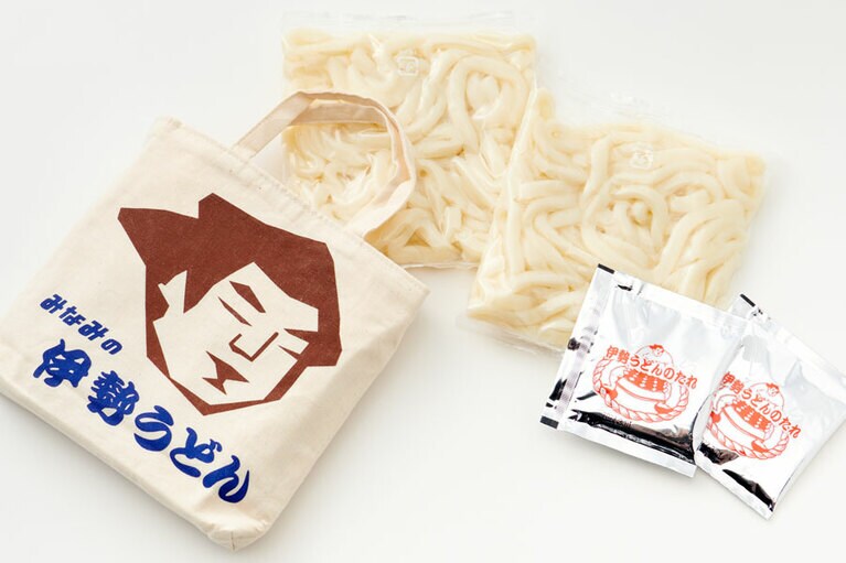 みなみ製麺「伊勢うどん入りトートバッグ2食たれ付き」［麺240g×2袋、たれ35g×2袋］1,320円／三重県