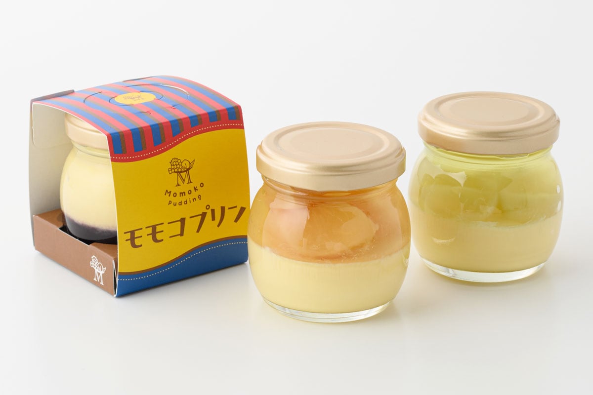 モモコプリン 3種類×2個入り 3,888円／くらしき桃子