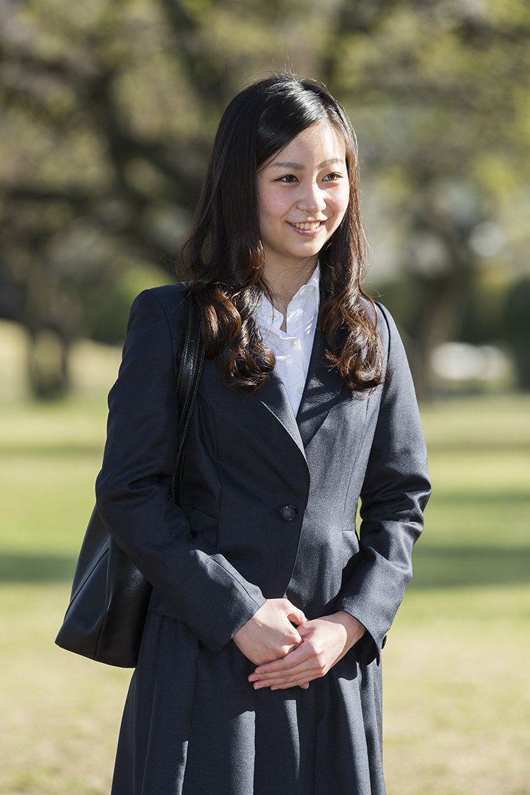 2015年4月、ICU入学式当日の佳子さま　©JMPA