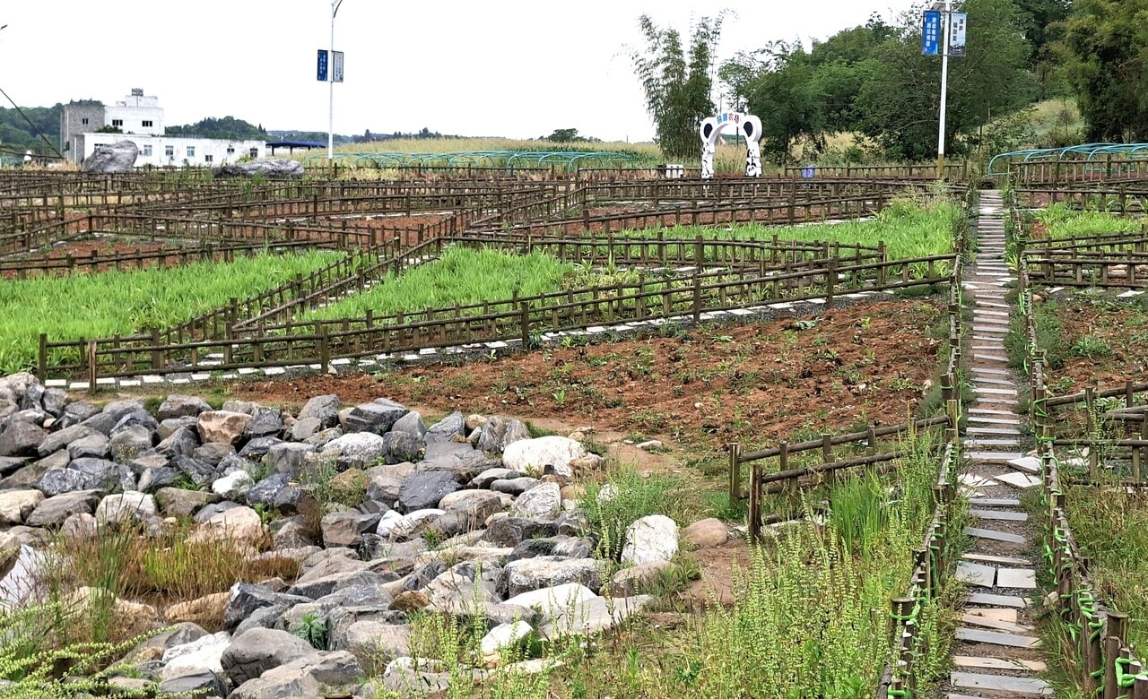 北川パンダ動植物園からの帰り道。パンダのゲートを目指して歩いた。（筆者撮影）