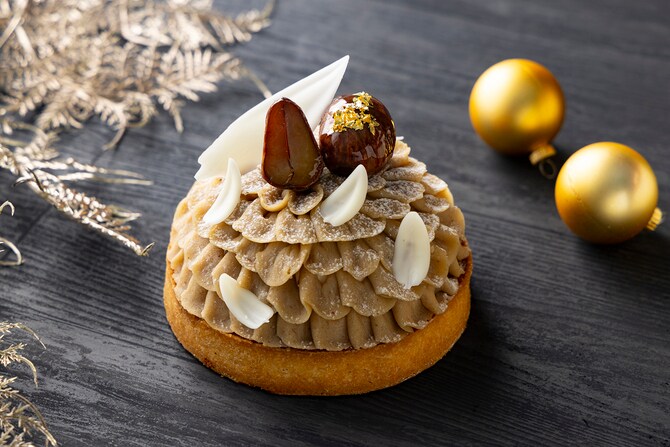 「クリスマスモンブランタルト」6,000円。直径12cm。