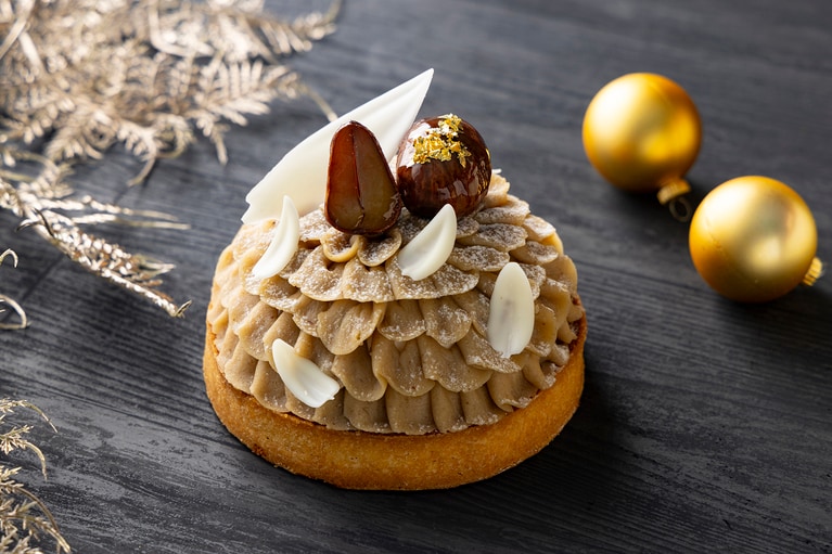 「クリスマスモンブランタルト」6,000円。直径12cm。