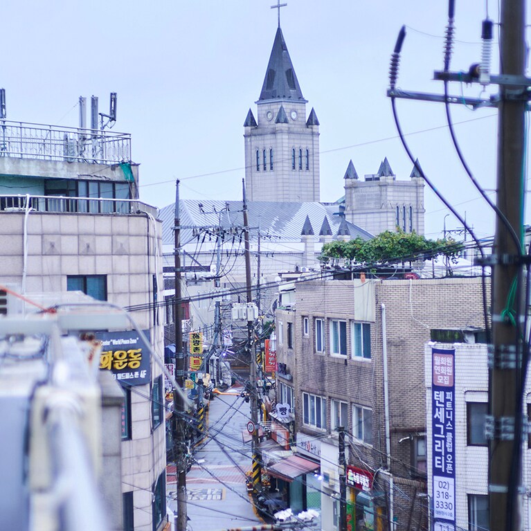 ソウルは教会が多い。