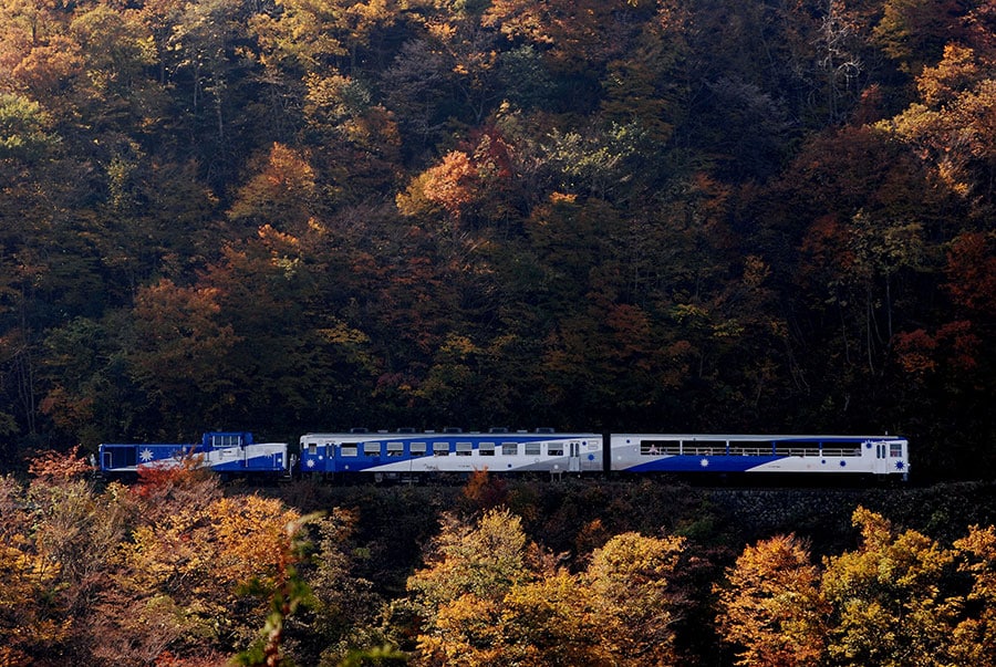 【島根県】トロッコ列車 奥出雲おろち号。