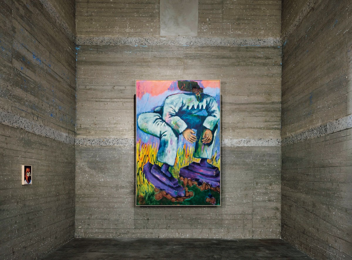 抑圧的な巨人をモチーフにながらユーモラスに描くコニー・マイアー氏の作品。Photo: Boros Collection, Berlin ©NOSHE