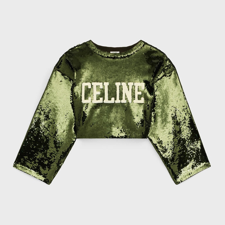 クロップド スウェットシャツ 412,500円。ポップアップ、ポップインストア限定商品。