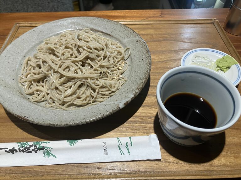 機械打ちの「もりそば」