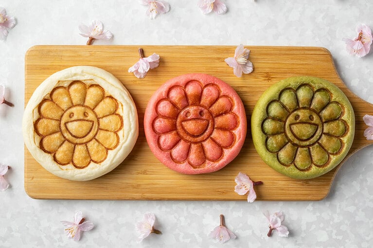 あんぱん各種。店舗では各540円で販売中。