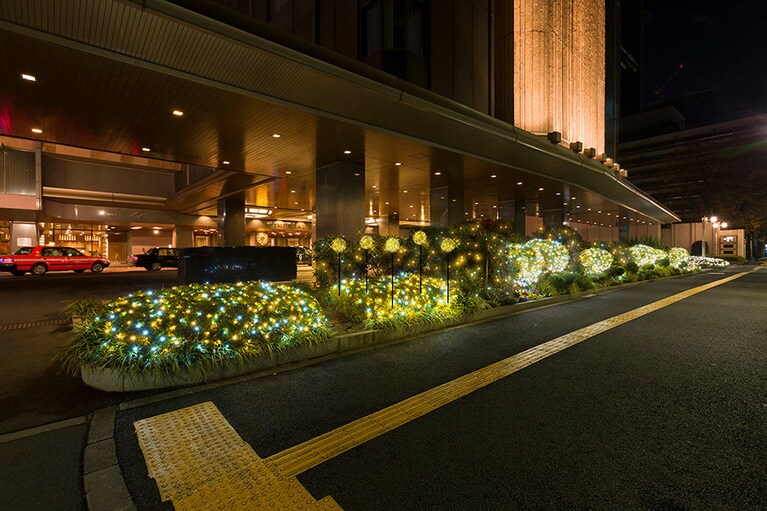 植栽のイルミネーション。※画像はイメージ。