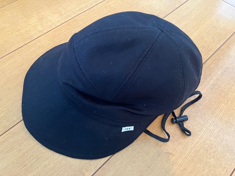 マイナスTEN 裏メッシュビス付ジョッキーキャップ 黒 UPF50＋ サイズFREE（58cm）。