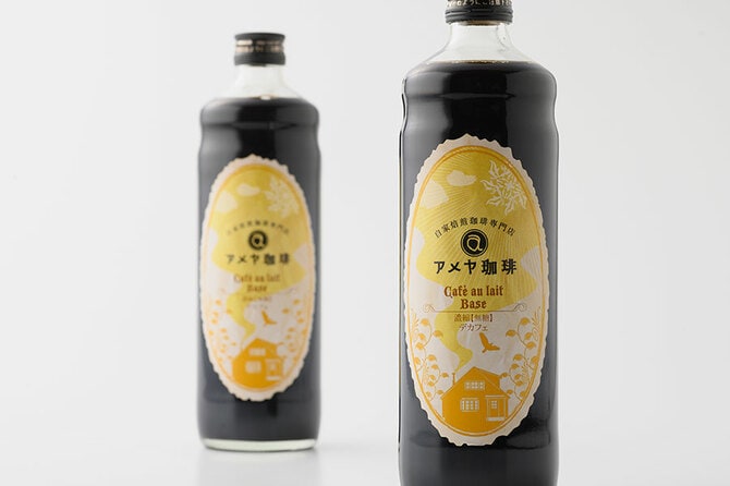 カフェオレベース デカフェ 各600mL 2,180円/自家焙煎珈琲専門店 アメヤ珈琲