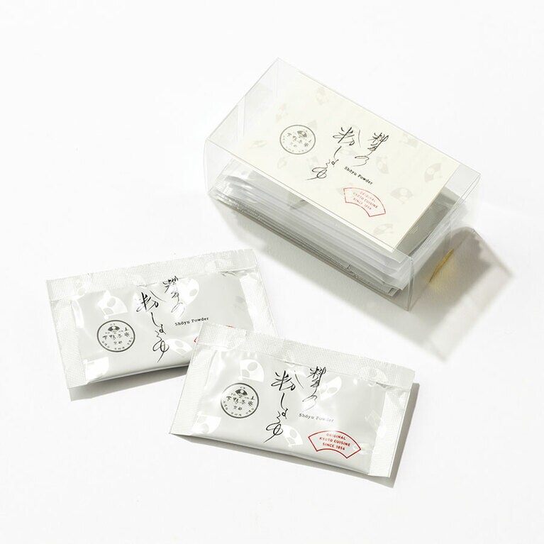料亭の粉しょうゆ（2g×10袋セット） 1,080円／下鴨茶寮