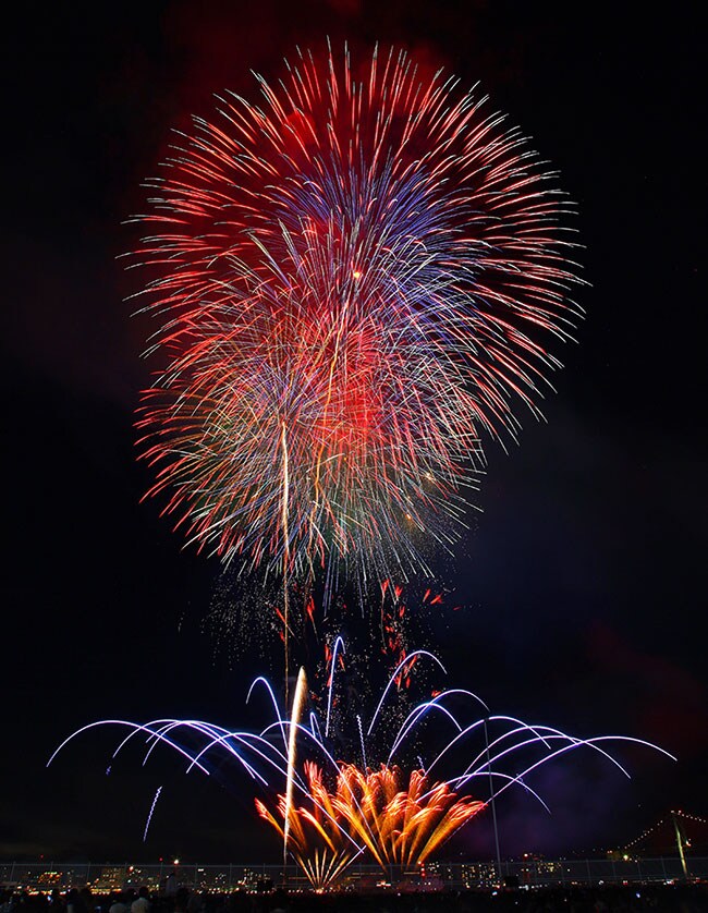 【山口県下関市】第38回関門海峡花火大会。