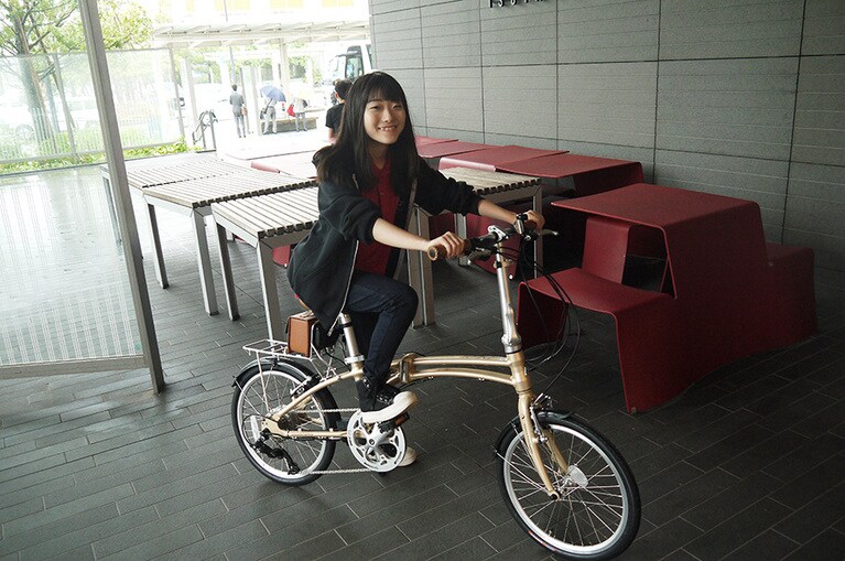 電車にも持ち込める。