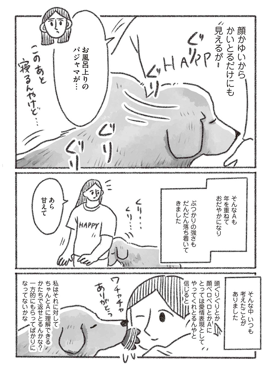 『老犬とつづ井』。