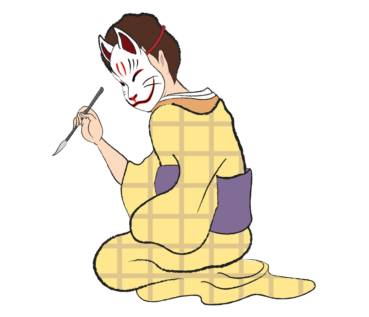 大河ドラマ『べらぼう～蔦重栄華乃夢噺～』脚本家・森下佳子イラスト。