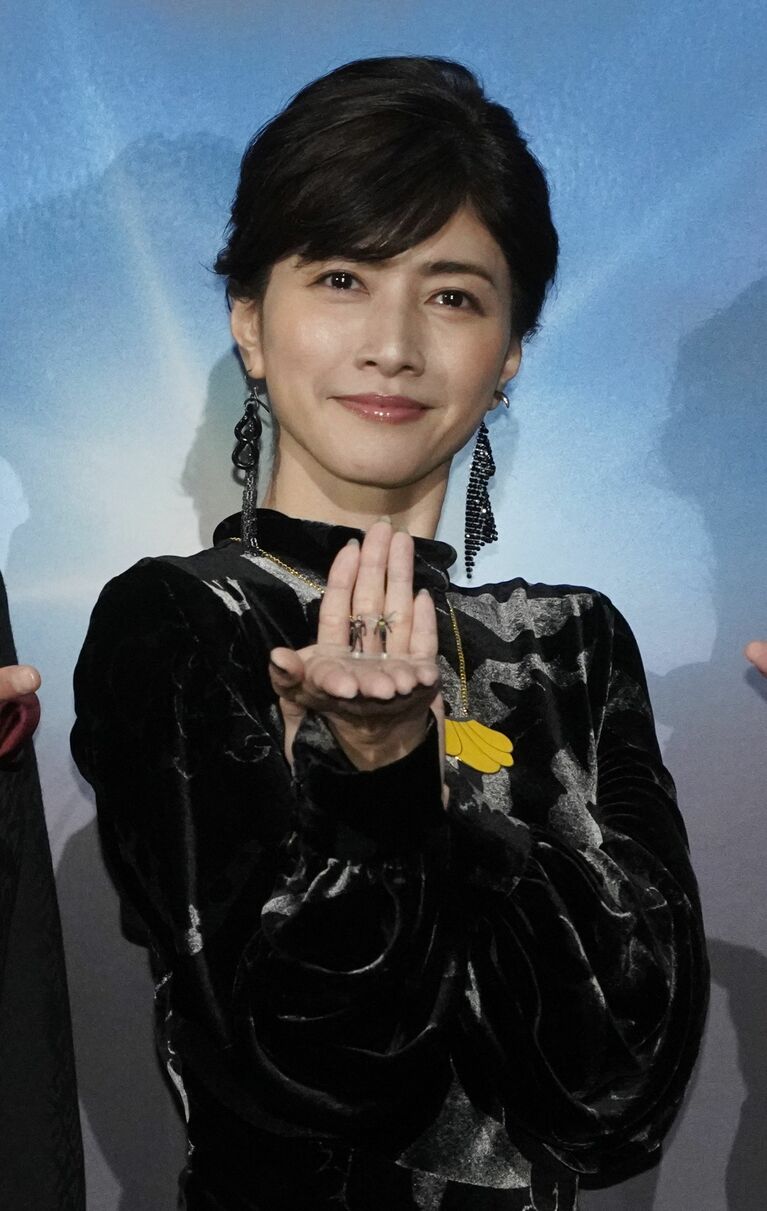 2023年2月、「アントマン＆ワスプ：クアントマニア」の完成披露試写会に登壇した内田有紀　©時事通信社