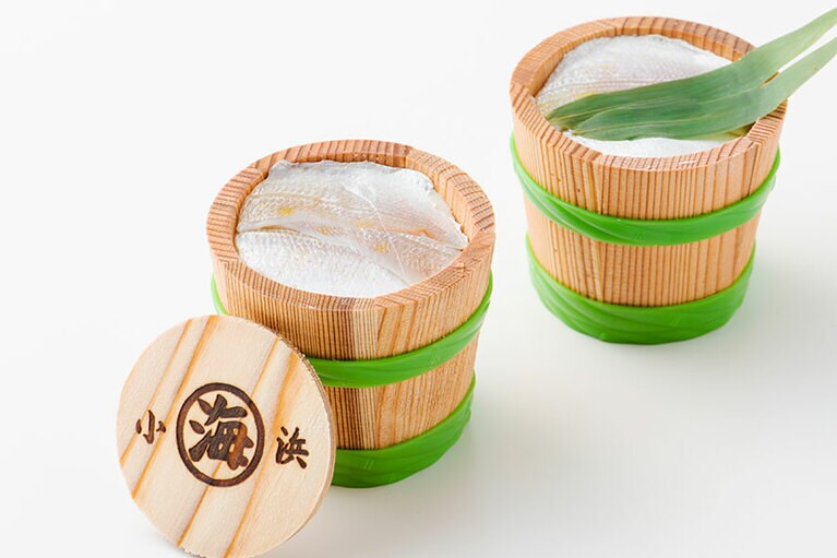 小鯛ささ漬 中樽 各130g 1,500円／若狭小浜 丸海