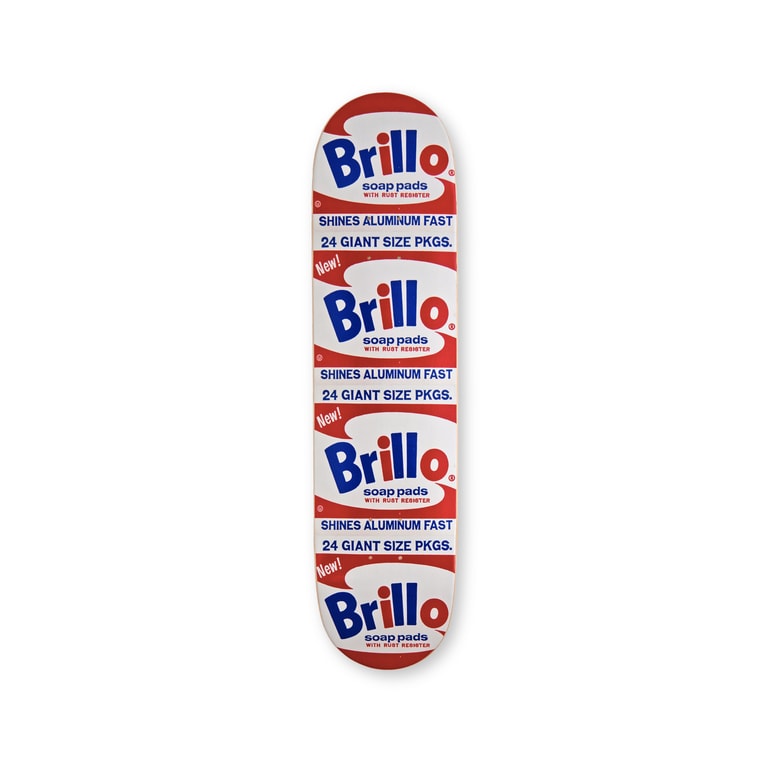 ウォーホル：Brillo スケートボード（46,200円）。