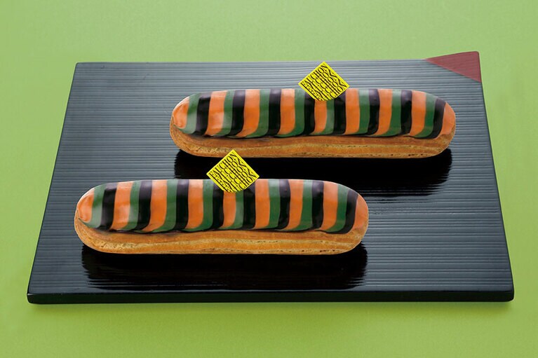 2013年の新歌舞伎座オープン記念に発売された歌舞伎をイメージしたエクレア。