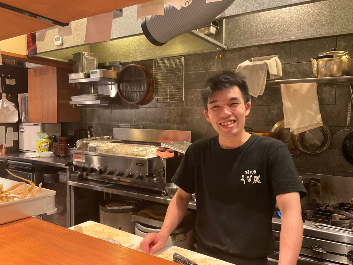 店主の村上辰矢さん。まだ若いが実力派!