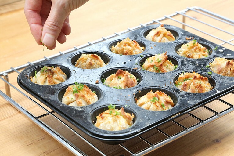 (5) 焼きあがったらパセリを散らす。