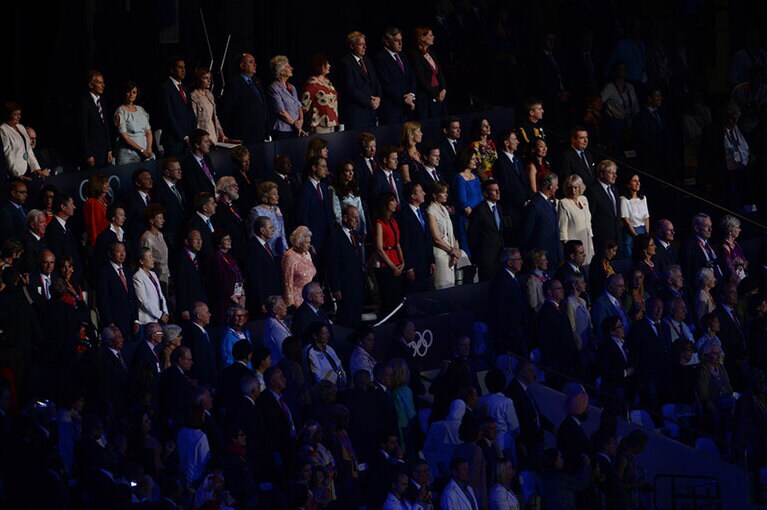 2012年のロンドン五輪でのエリザベス女王 ©JMPA 