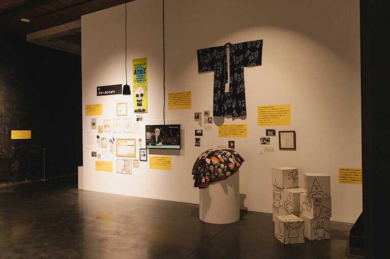 展示コーナー「まちへのひろがり」。まちに展覧会のエネルギーが広がっていくこと様子がひしひしと伝わってくる。