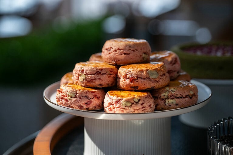 「クランベリーピーカンスコーン」。