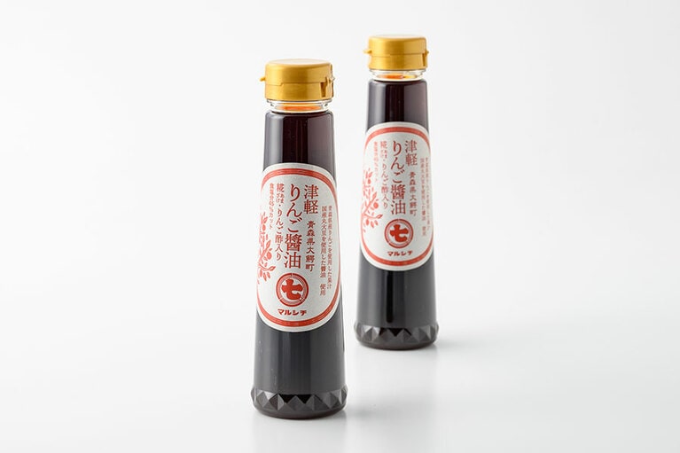 津軽味噌醬油「津軽りんご醬油」各200ml 378円／青森県