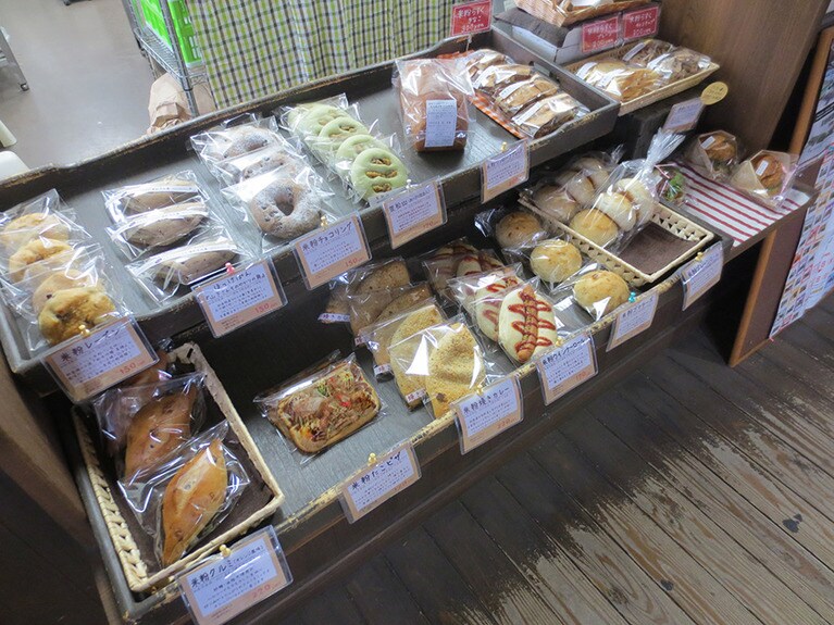 すべて小麦粉ではなく米粉を使ったパン。