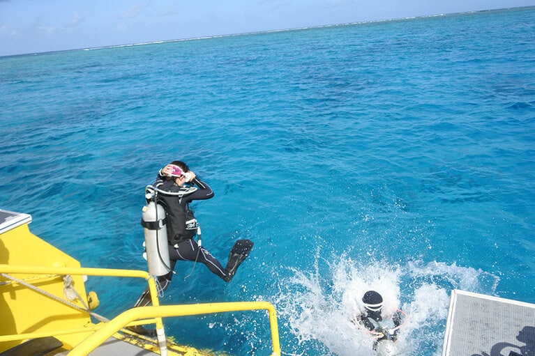 ジャイアントストライドで海へ！　