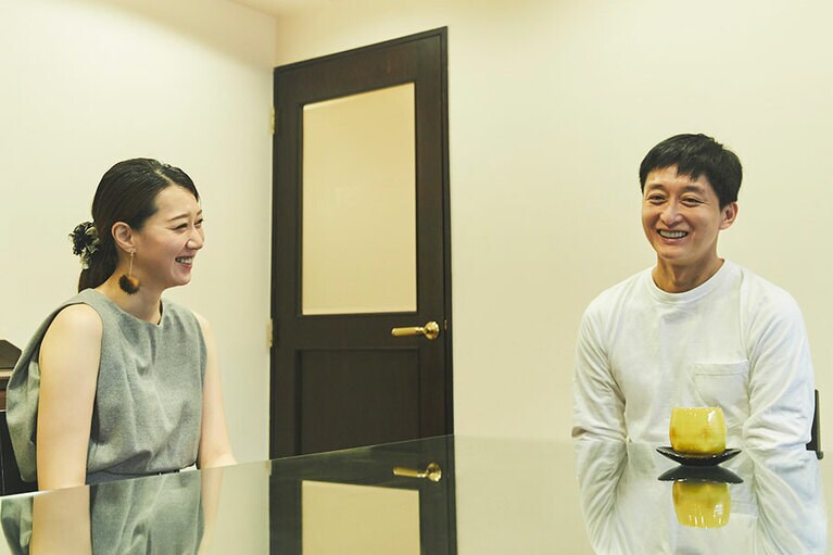 台湾愛に溢れる二人は、終始なごやかな雰囲気のなか会話が進む。