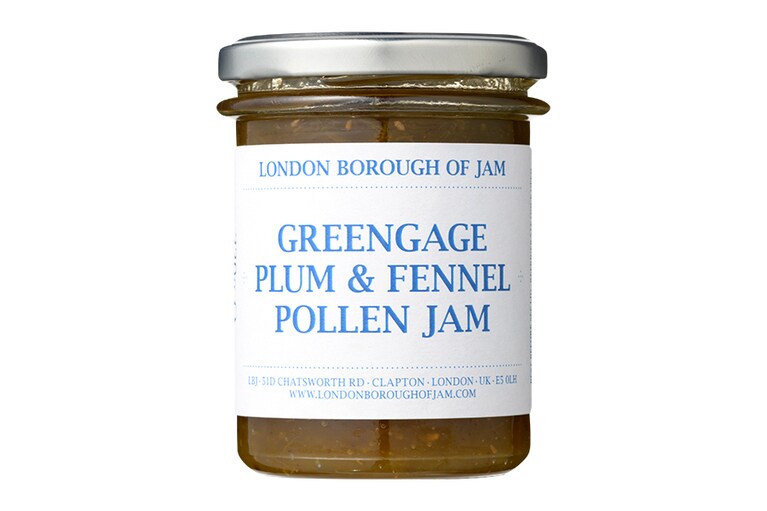 グリーンゲージプラムとフェンネルポーレンのジャム 220g 1,800円／TEA & TREATS London Borough of Jam