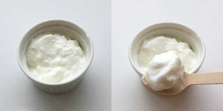 ババロアのような食感になります。味も！